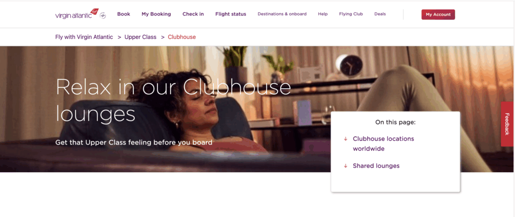 Virgin Atlantic Clubhouse – London Heathrow